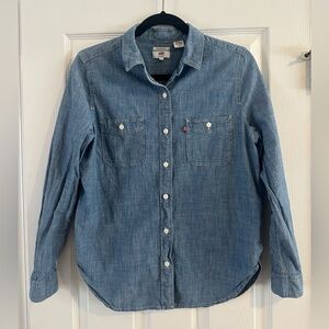 Levi's Boyfriend Button-Down Shirt Denim Coastal Cowgirl